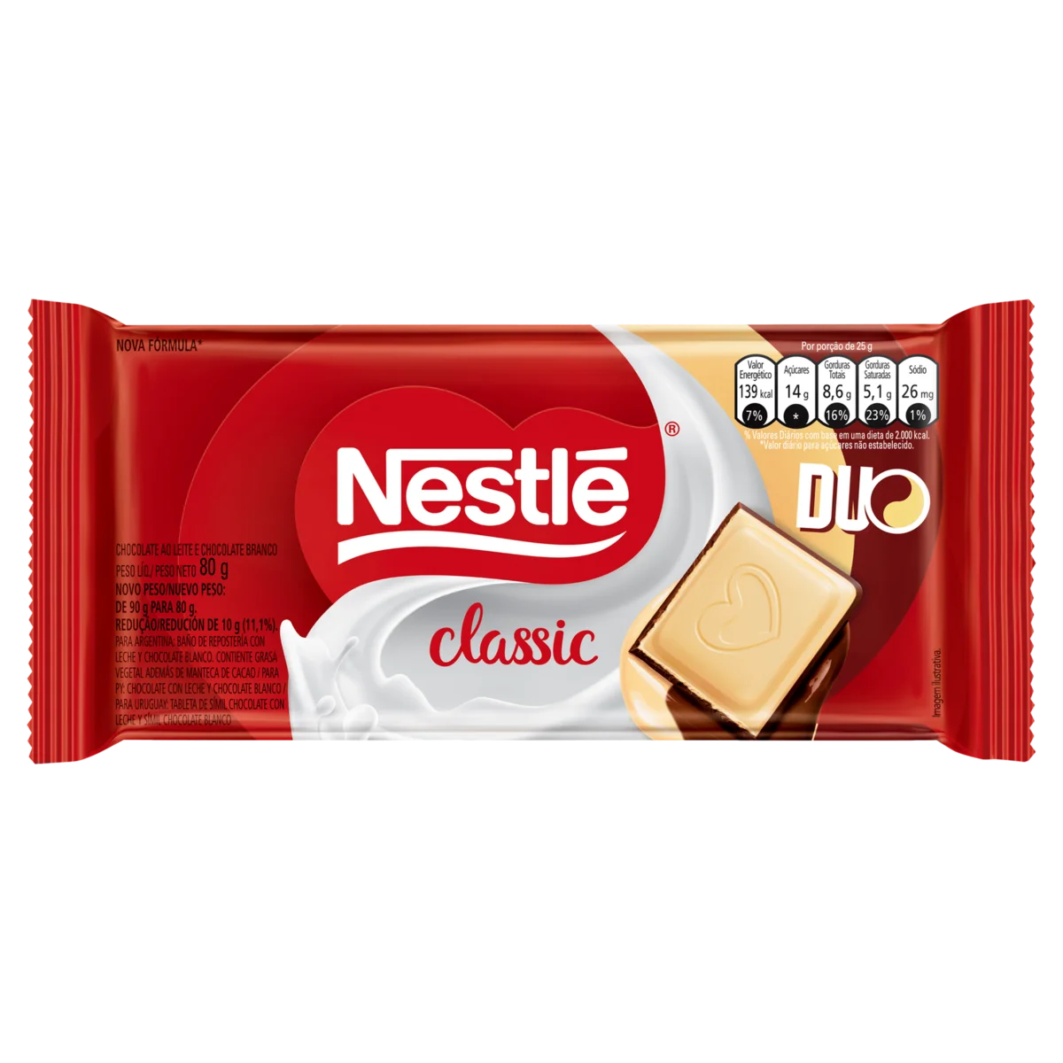 Chocolate Nestle Classic Duo 80g