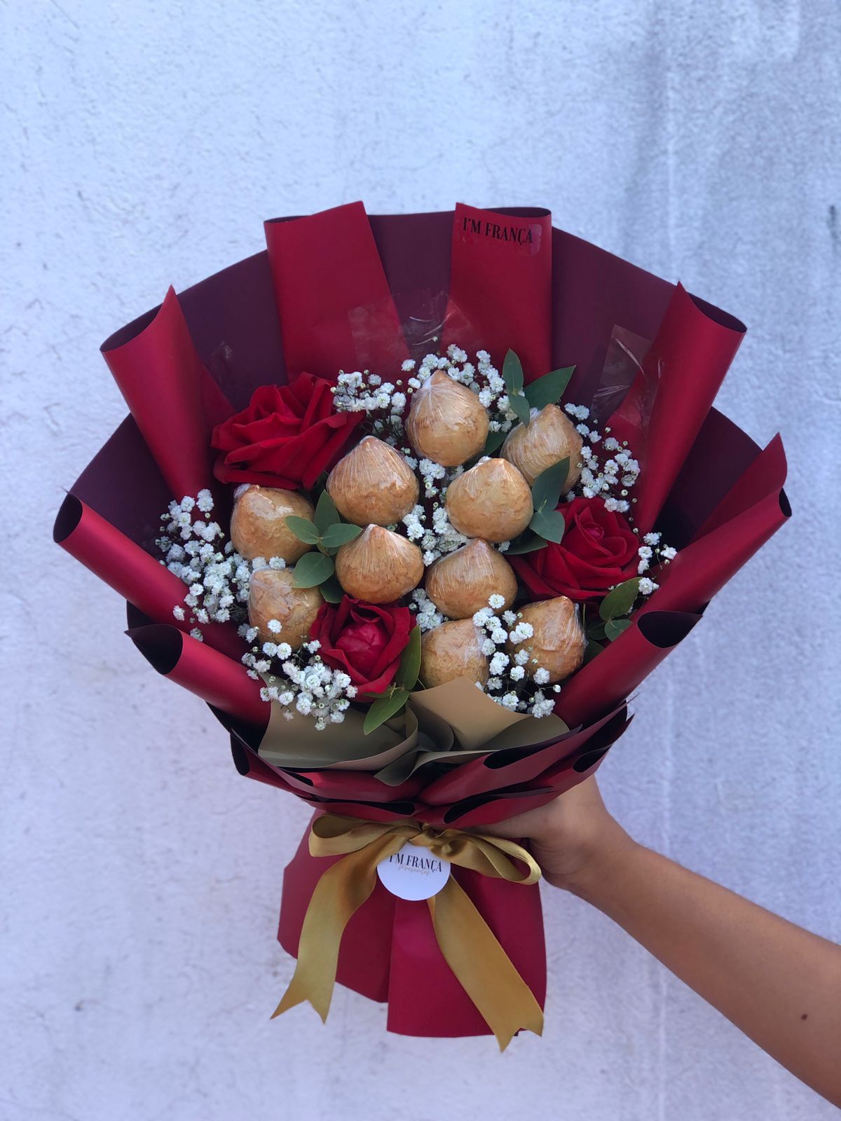 Buque Coxinha + Rosas 